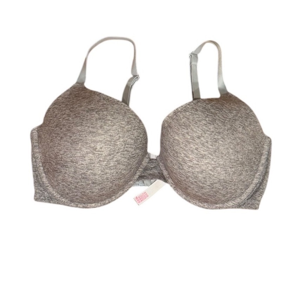 Victoria's Secret PINK Wear Everywhere Push-Up Bra Grey Marl 36DD
